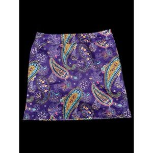 Loudmouth Ladies Sz 6 Pazeltine‎ Skort Skirt Golf Purple Paisley Pickleball